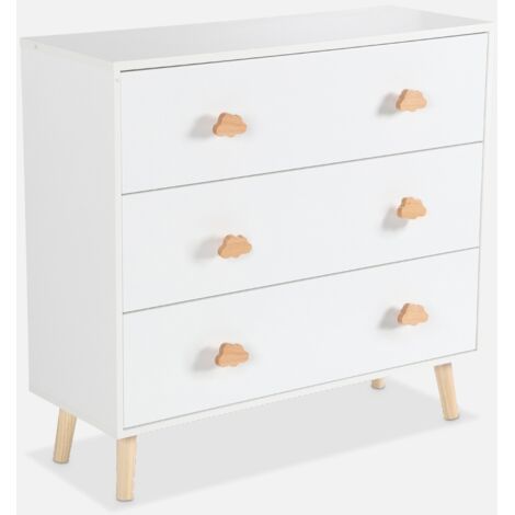 Cómoda infantil, 3 cajones