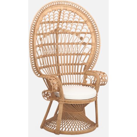 Sillón vintage de ratán