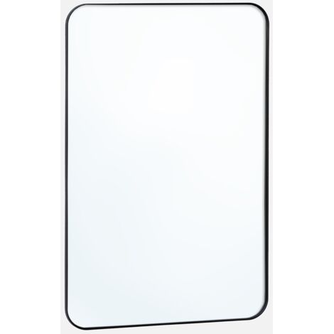 Espejo rectangular en acero decorativo de pared (1/5)