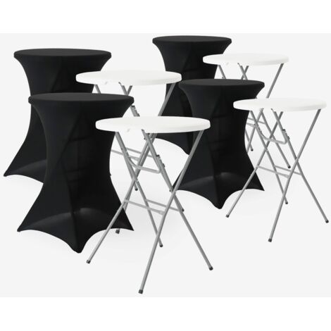 Mesa plegable de acero para eventos con funda protectora (lote de 4)