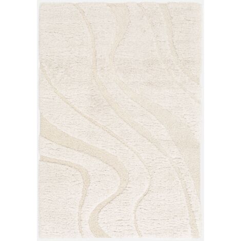 Tappy interior shaggy diseño geométrico beige (1/5)