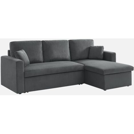Sofá cama de pana, 3 plazas