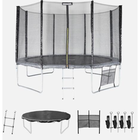 Cama elástica 370cm con pack de accesorios