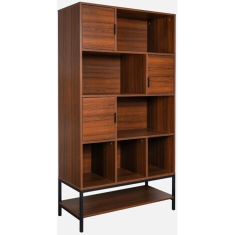 Librería de nogal, 9 compartimentos (1/5)