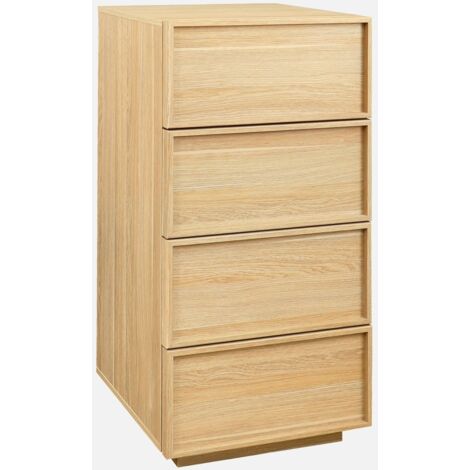 Cómoda con 4 cajones y  efecto madera