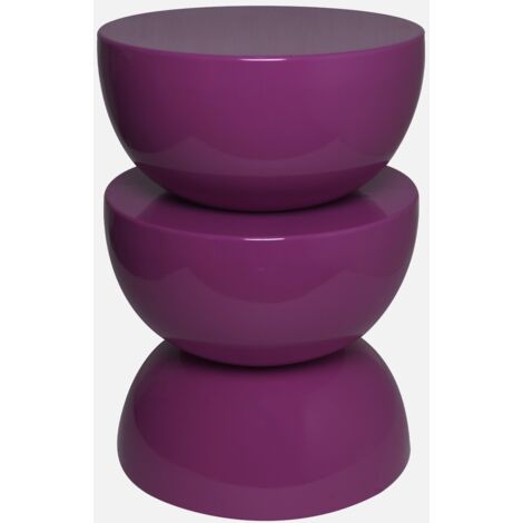 Mesa auxiliar, mesita metal efecto glassy