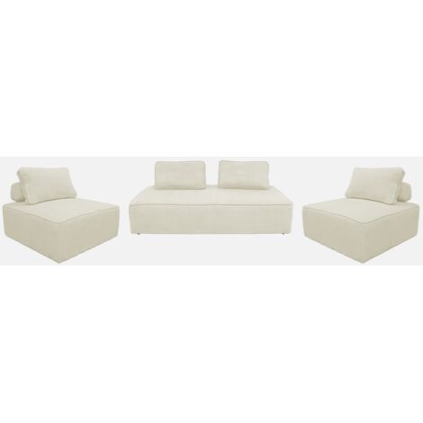 Sofá modular de pana, 4 plazas