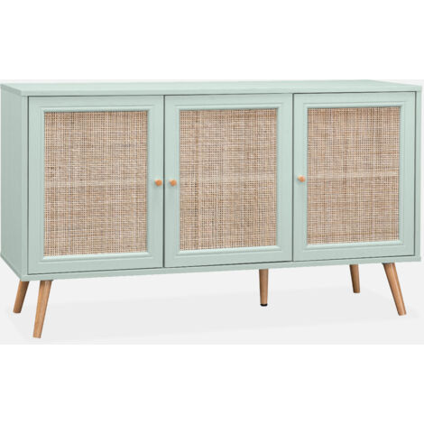 Aparador 3 puertas de caña, 120cm