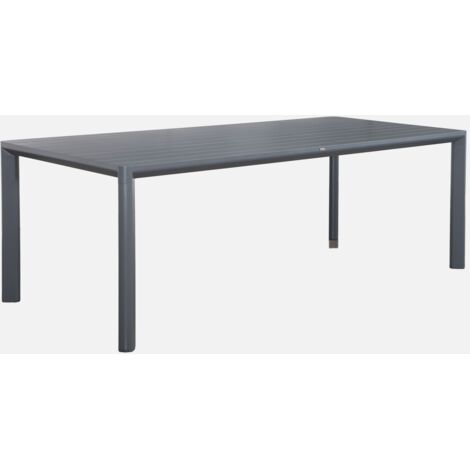 Mesa de jardín de aluminio de 8 plazas