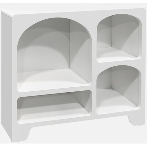 Aparador con efecto madera de 4 compartimentos, 90cm (1/5)