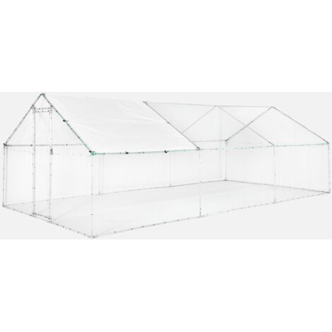 Gallinero y aviario de acero galvanizado (1/3)