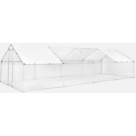 Gallinero y aviario de acero galvanizado