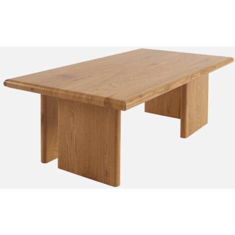Mesa de centro rectangular con efecto madera (1/5)