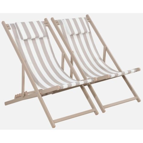 Tumbona de aluminio multi posiciones, set de 2