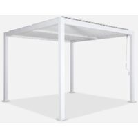 Pérgola bioclimática 3x3m de lamas de aluminio y acero