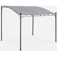Pérgola adosada de acero, 3x2.5m