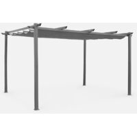 Pérgola 3x4m de aluminio con cubierta corredera