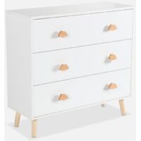 Cómoda infantil, 3 cajones