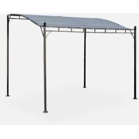 Pérgola adosada de acero, 3x2.5m
