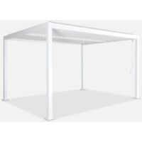 Pérgola bioclimática 3x4m de aluminio y acero con lamas orientables