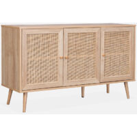 Aparador 3 puertas de caña, 120cm
