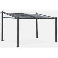 Pérgola 3x4m de aluminio con cubierta corredera