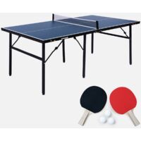 Mesa de ping pong para exterior con 2 raquetas y 3 pelotas, 180cm