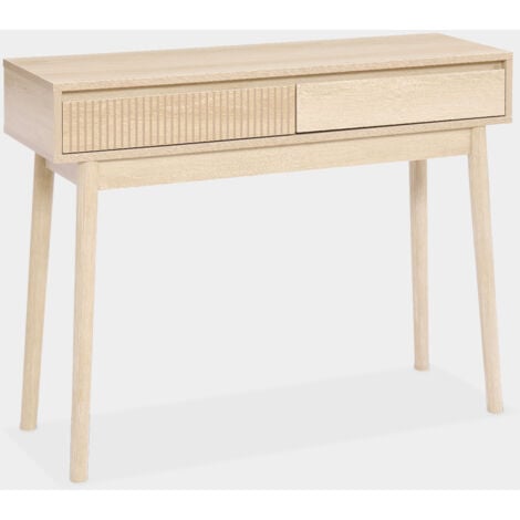Consolle effetto legno 2 cassetti