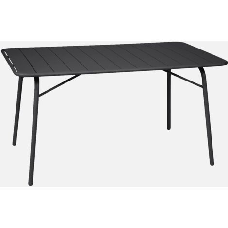 Tavolo da giardino pieghevole a 6 posti in metallo 140cm