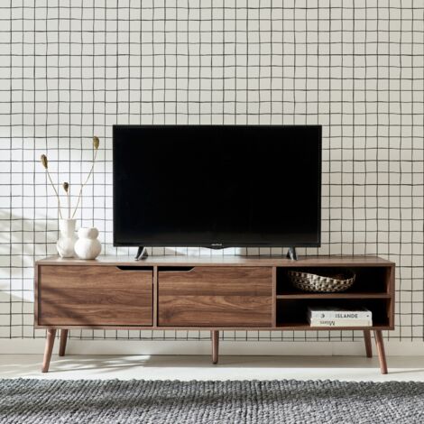 Mobile TV a 2 ante effetto noce, 160cm