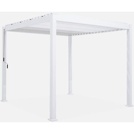 Pergola bioclimatica 3x3m in alluminio con lamelle orientabili