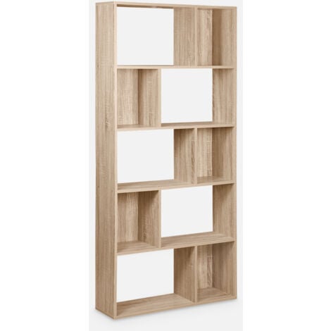 Libreria a 5 ripiani con 10 vani