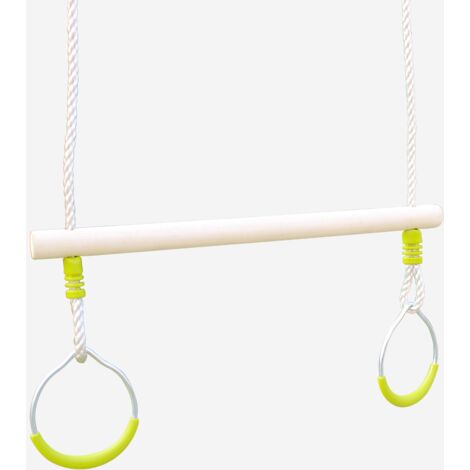 Trapezio in legno con anelli metallici per il cavalletto (1/5)