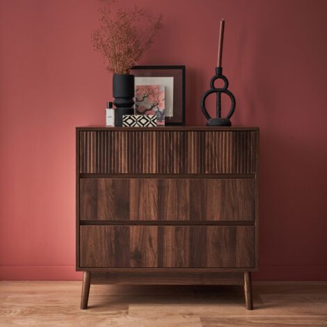 Cassettone effetto legno, 3 cassetti