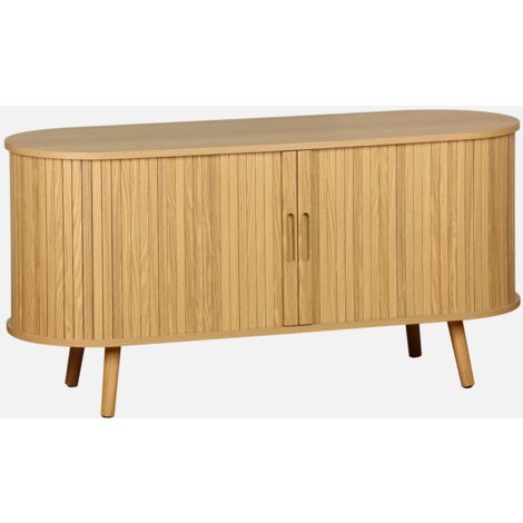 Mobile TV scandinavo con 2 ante scorrevoli, 120cm