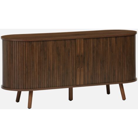 Mobile TV scandinavo con 2 ante scorrevoli, 120cm