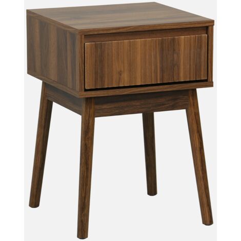 Comodino decorazione legno 1 cassetto