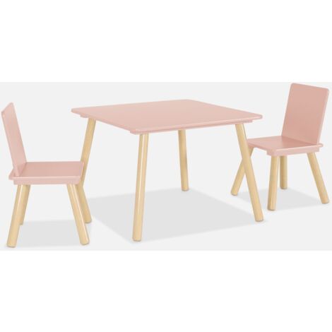 Set tavolo e 2 sedie per bambini