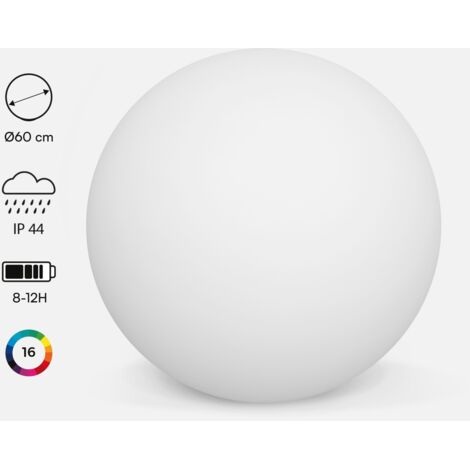 Palla luminosa a LED senza fili, per interni/esterni, 16 colori