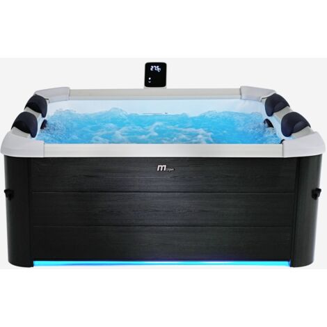 Spa idromassaggio rigida a 6 posti, 4 cuscini + copertura inclusi