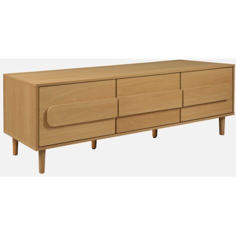 Mobile TV vintage effetto legno 3 ante 150cm