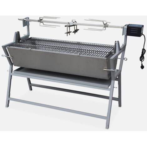 Barbecue a carbonella con girarrosto elettrico regolabile