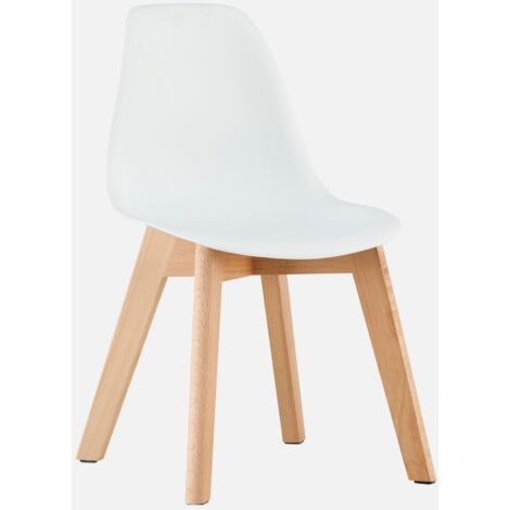 Sedia scandinava per bambini in legno di faggio (1/4)