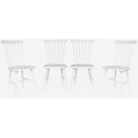 Set di 4 sedie in legno di hevea
