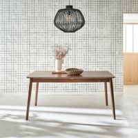 Tavolo da pranzo rettangolare allungabile, 6-8 posti