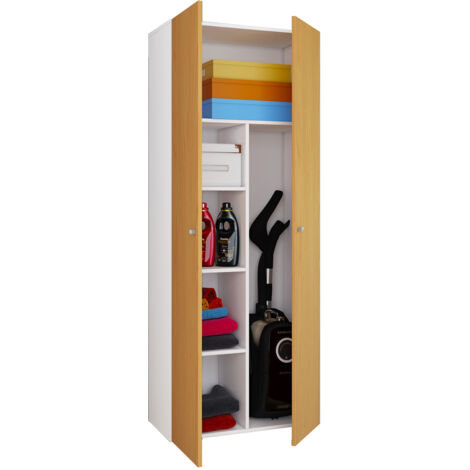 Holz Besenschrank Putzschrank Vandol K