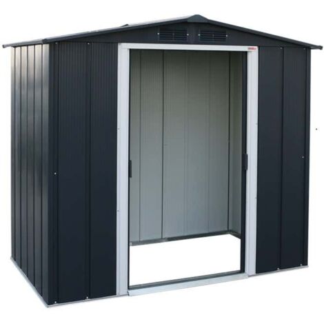 Tepro Metallgerätehaus Geräteschuppen Gartenhaus Metall Eco 6x4 mit Giebeldach