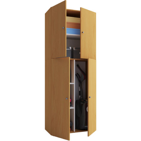 Holz Besenschrank Putzschrank Lona
