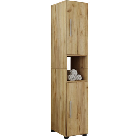Badmöbel Badschrank Hochschrank Flandu
