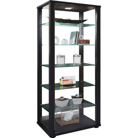 Holz Glas Vitrine Sammelvitrine Kavisa L